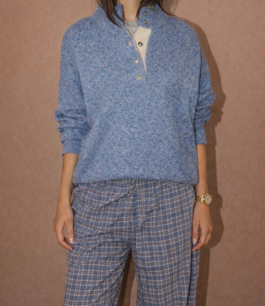 The Everyday Layer Sweater in Coastal Blue